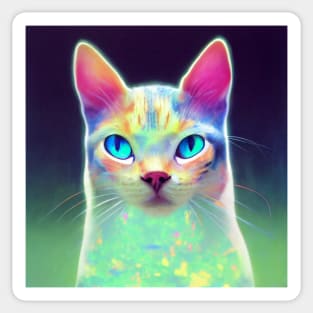 Opal cat Sticker